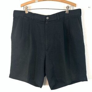 PING Men's Size 40 Pleated Black Golf Shorts
